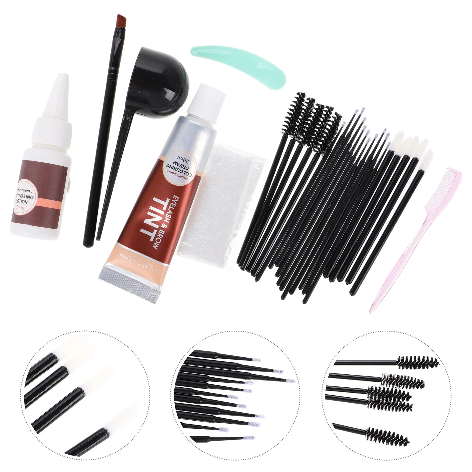 

1Set Eyebrow Gel Kit Dark Brown Long-Lasting Waterproof Eyebrow Tint Colorless Brow Makeup Set Brows Styling Soap