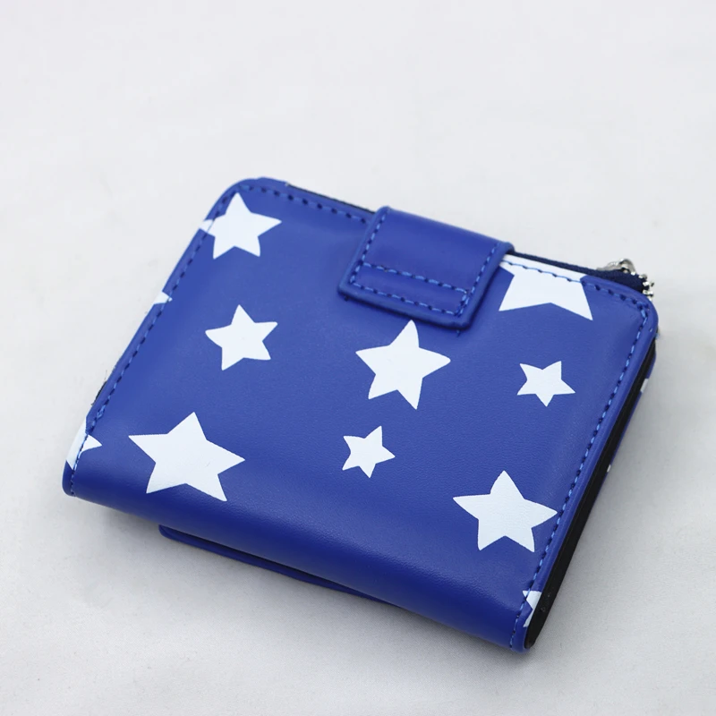 محفظة كورالاين دول آند ستارز صغيرة بغطاء قلاب وجيب بسحاب ومحفظة للعملات المعدنية وحامل بطاقات محفظة من البولي يوريثان