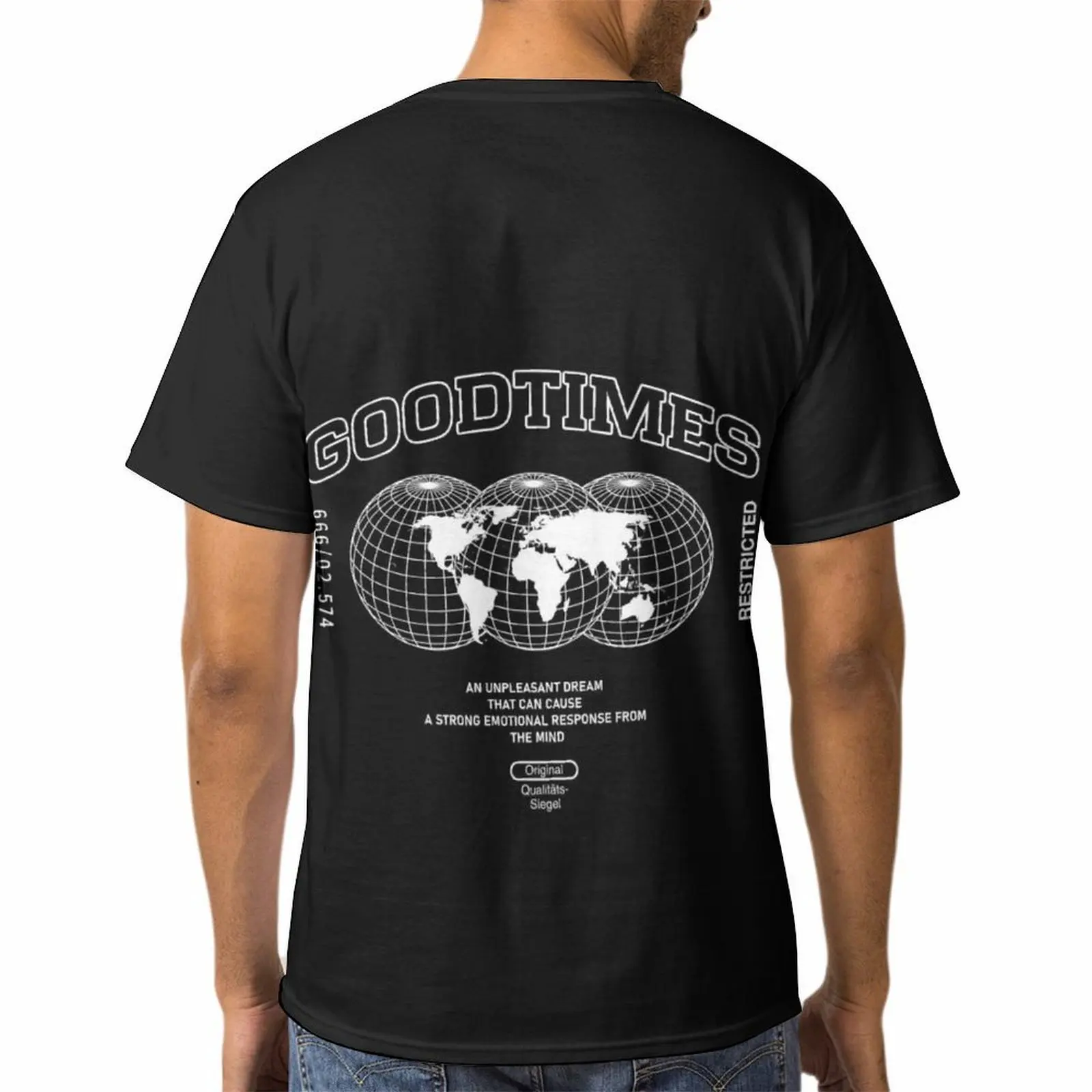 GOODTIME-Camiseta con logotipo de película para hombre, Camisetas estampadas, divertidas, de aduana, de verano summer casual