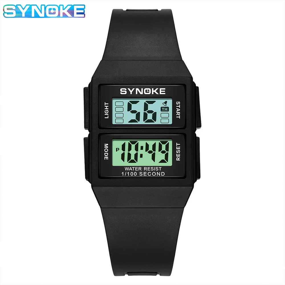 SYNOKE Sport Watch Men Waterproof Digital Display Men Wristwatches Military Clock reloj hombre