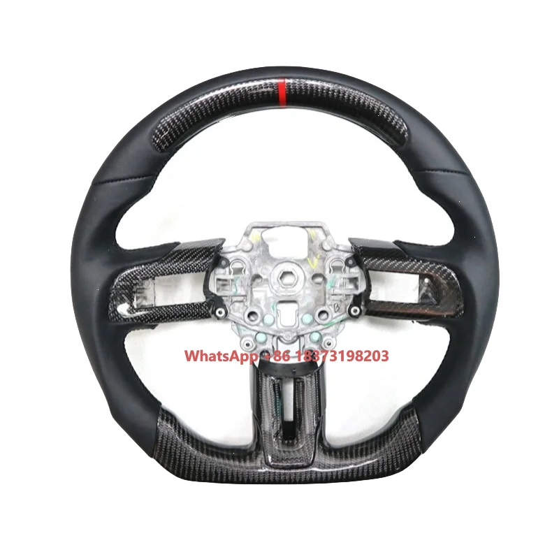 

Ergonomic Carbon Fiber Steering Wheel Soft Touch Anti-Slip and Durable for Sport and Street Cars
