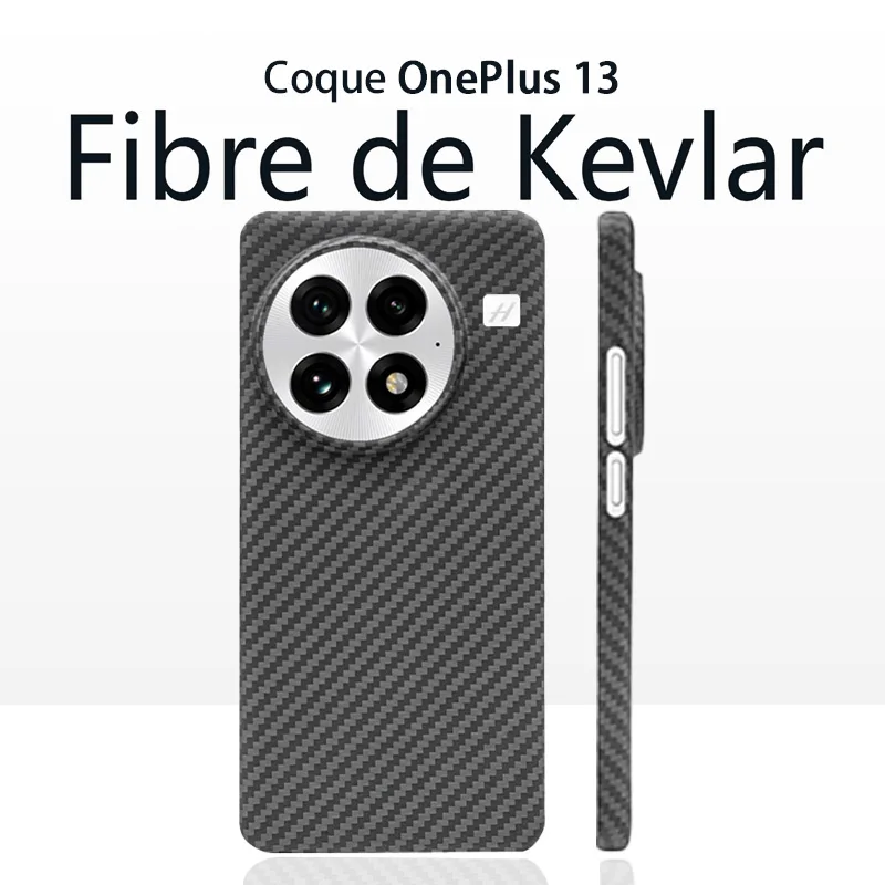 Étui en Fiber de Kevlar Magsafe pour OnePlus 13, couverture Ultra-fine et Durable en Fiber d'aramide magnétique