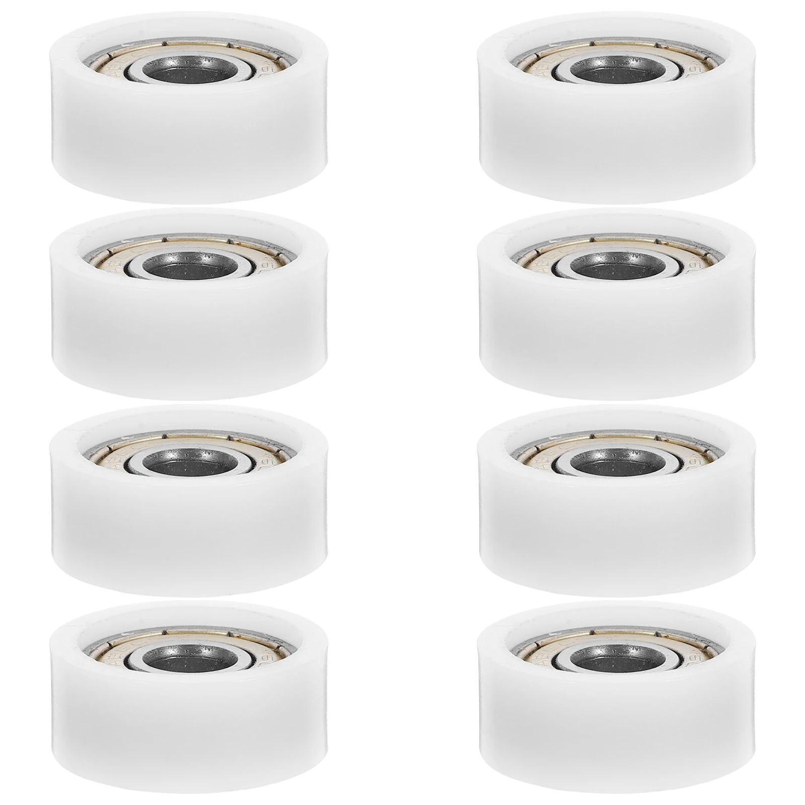 

8PCS Door Window Bearing Pulley Cabinet Wheel Roller High Carbon Steel Sliding Track Nylon Stainless Steel Noise