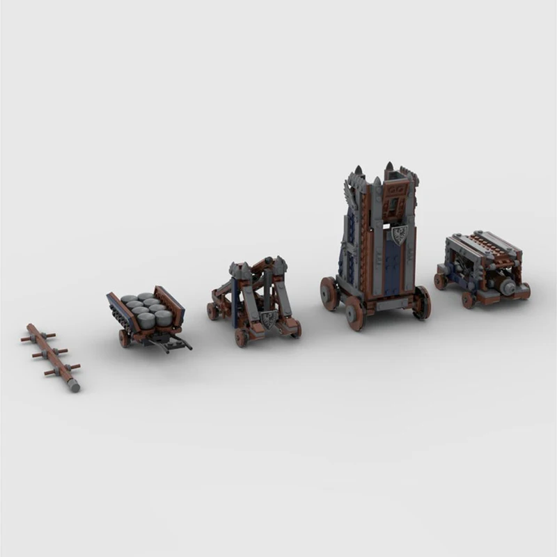 

MOC medieval weapons building blocks castle ejection guillotine siege tower crane army scene accessories building blocks toys fo