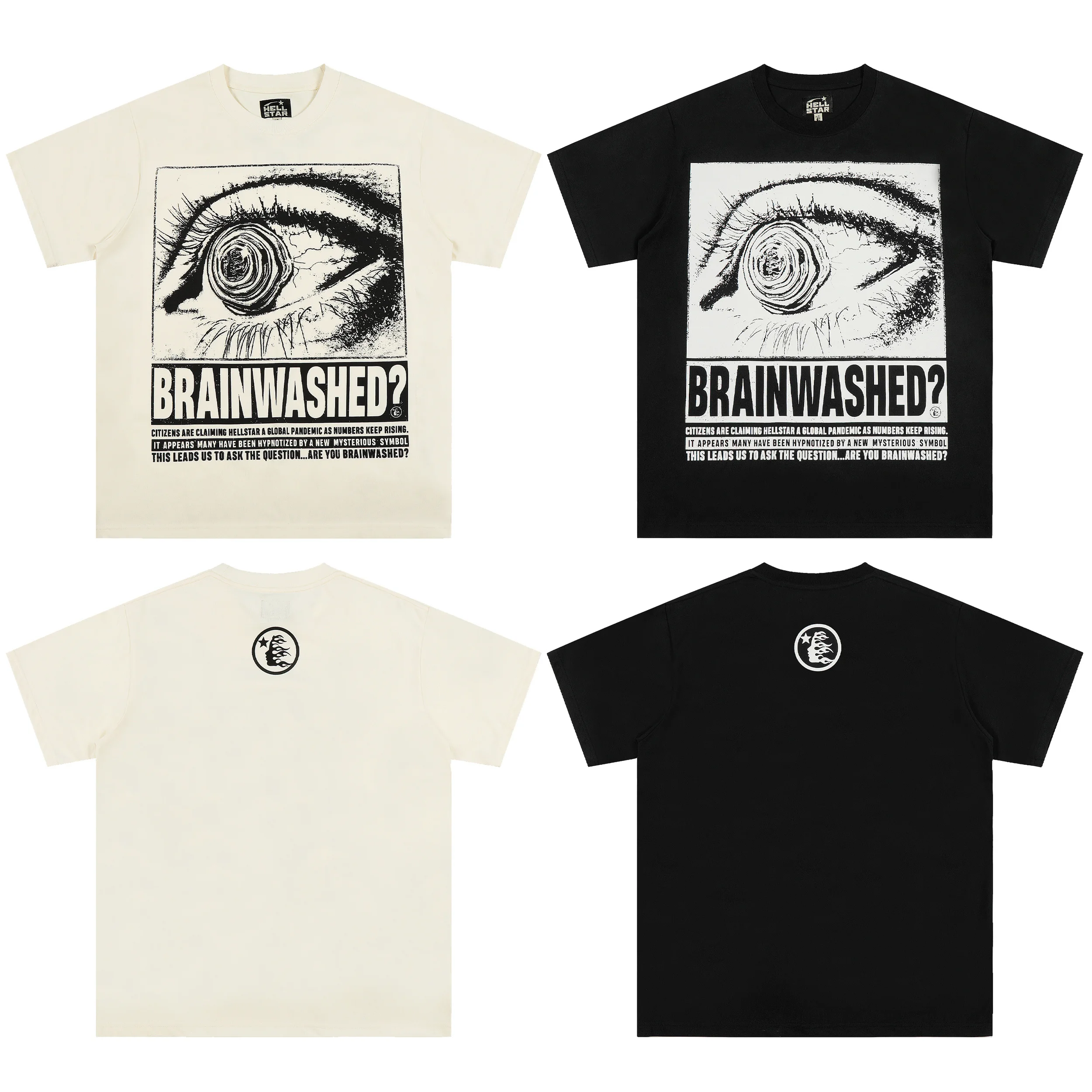 Streetwear Brand With Eye - 레트로 아메리칸 브랜드 데빌 아이 프린트