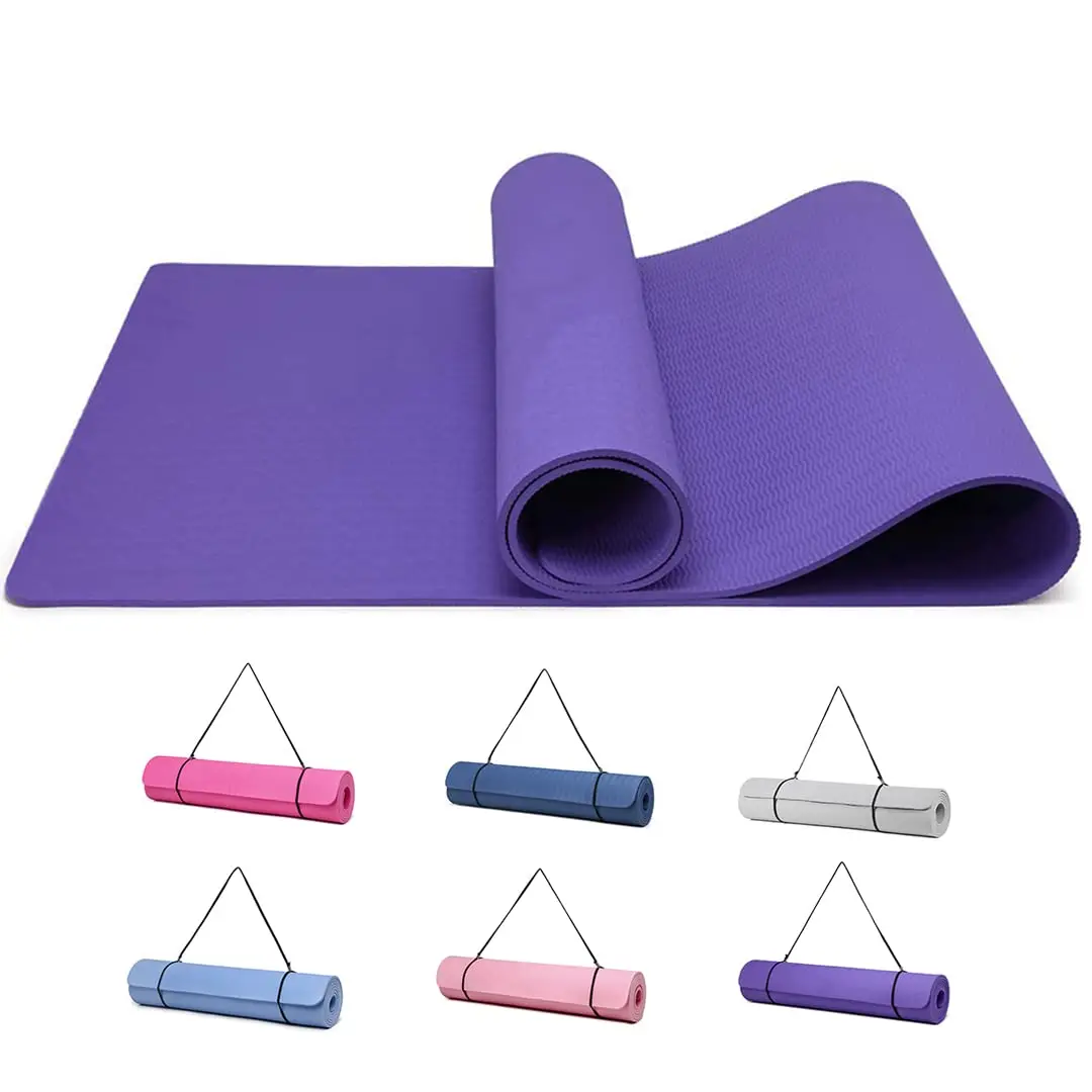 Gute nite tpe Yoga matte-rutsch fest 0,6x61x cm für Pilates, Fitness & Training, mit Trage gurt