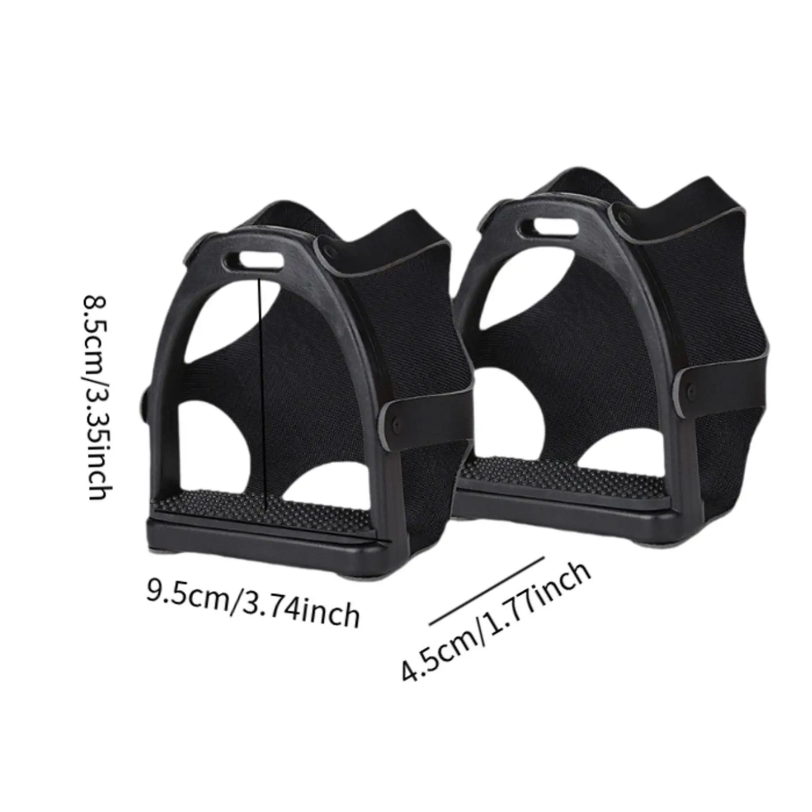 2 Pieces Horse Riding Stirrups Anti Slip Foot Support Horse Saddle Stirrups Equestrian Stirrups for Adults Equestrian Sports