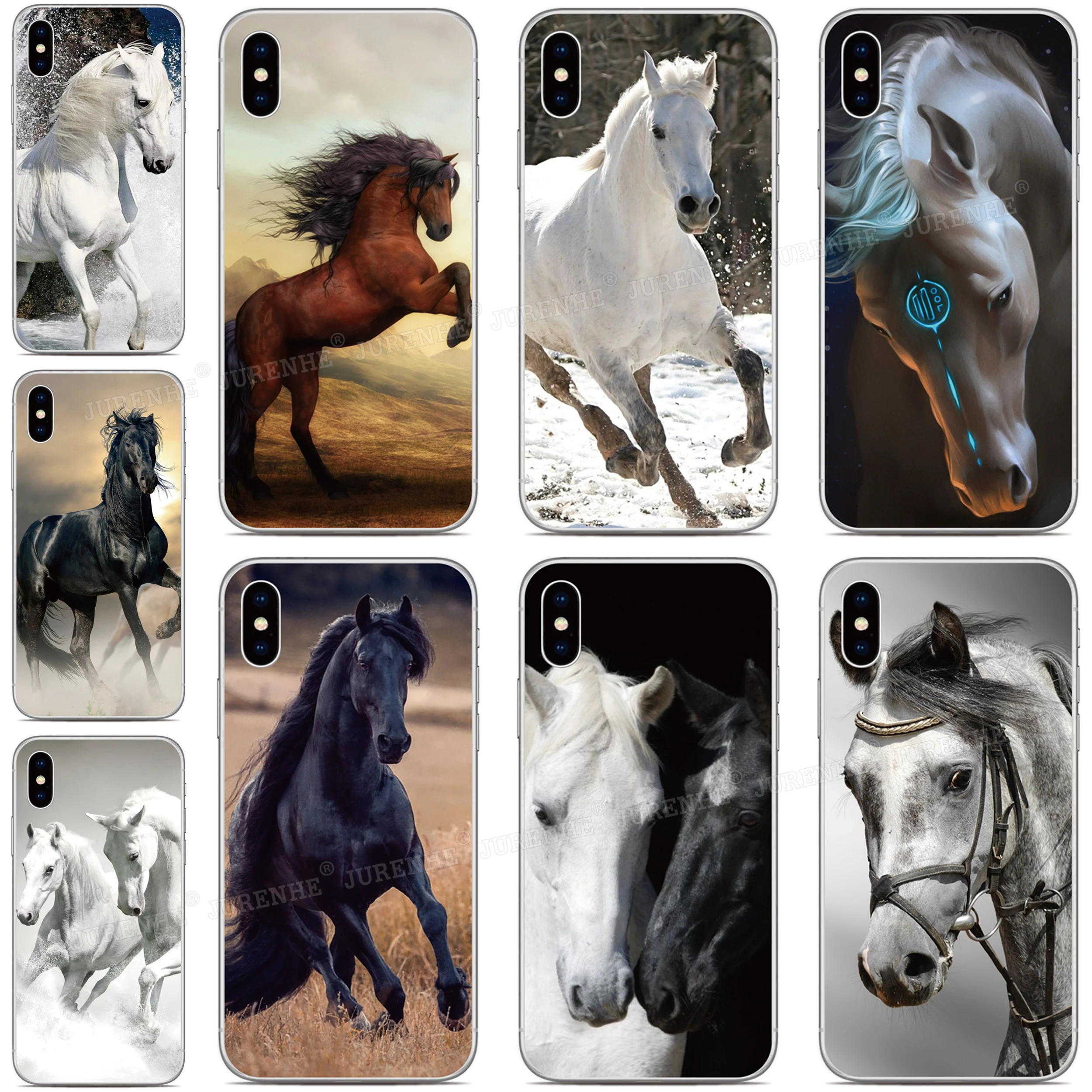 Black Horse Case For Alcatel 1B 1S 1SE 1L 1A 3 1 5033D 3X 1C 1X 1V 2019 2020 2021 2022 Nothing Phone 2A Plus CMF 1 2 Cover