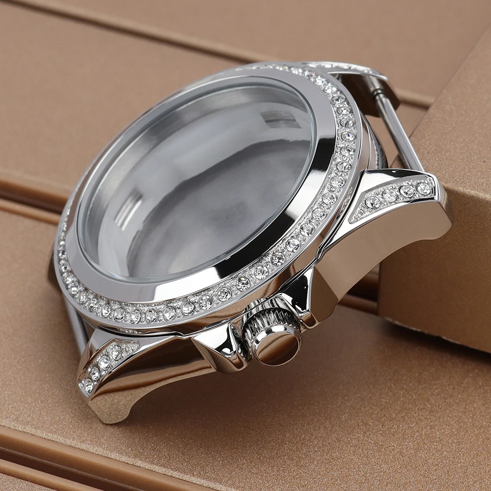 32mm Women’s Watch Case Stainless Steel For VX3J Miyota 6P29 Quartz Movements Silver Watch Modified Accessorie Parts 26mm Dial