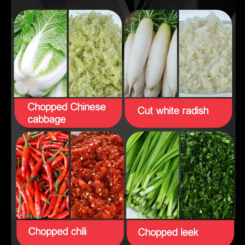 Food Cutter Commercial Electric Vegetable Shredder Particle Vegetable Trapping Machine Breeding And Feeding Chicken 750W