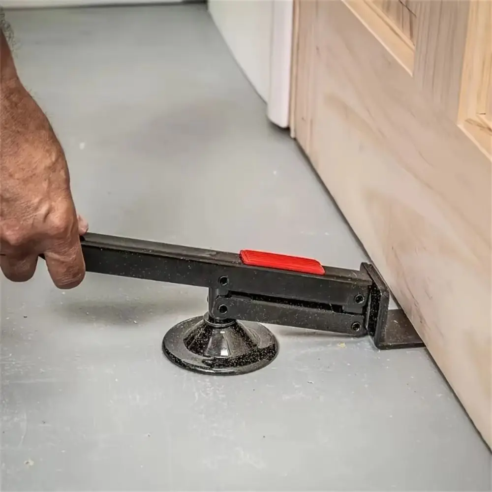 Carbon Steel Door Installation Tool Ergonomic Handle Heavy-Duty Manual Door Lifter Non-slip 360° Rotation