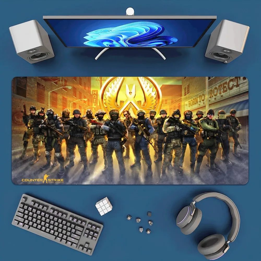 Game Counter-Strike 2 CS2 Mousepad Office Large Mouse Mat Keyboard Mats Rubber PC Computer Game Big Anti-slip Mice Mat