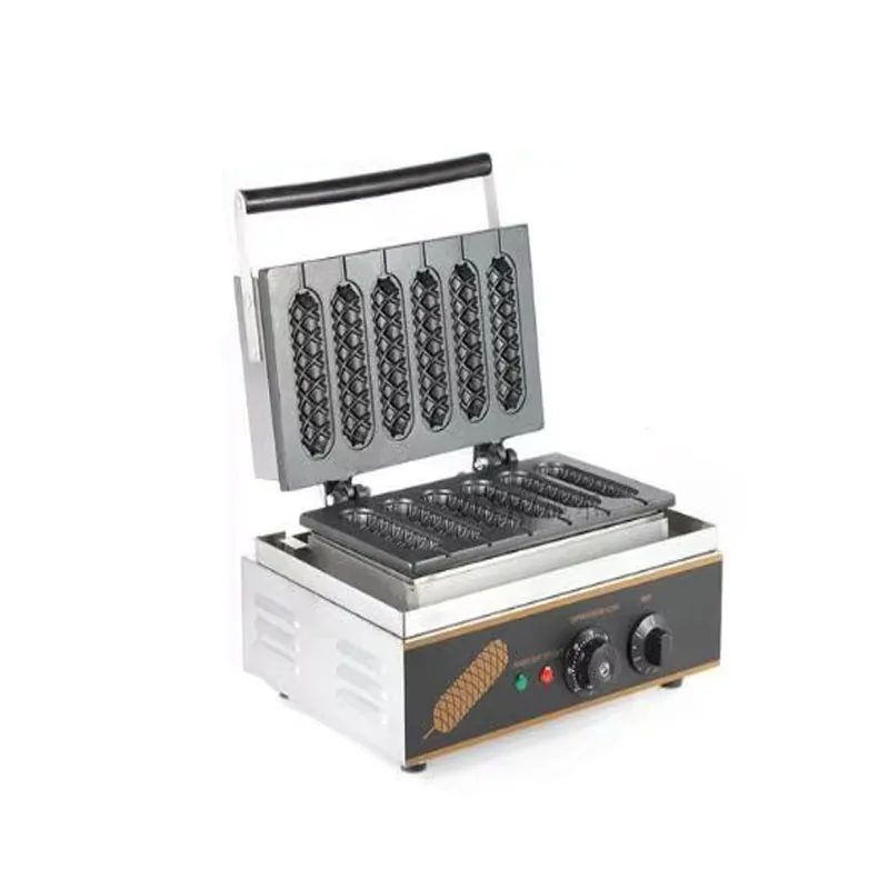 Corn Dog Waffle Machine, Commercial Waffle Maker, Lolly Sausage, 110V or 220V Available