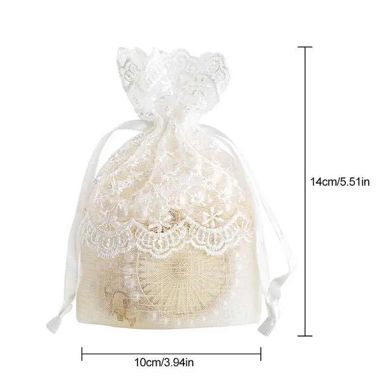 lace Bags Jewelry Packaging Bags Candy Bags Candy Jute Gift Festive yarn Bag Ring Stud Earrings Bracelet Birthday Gift Bags