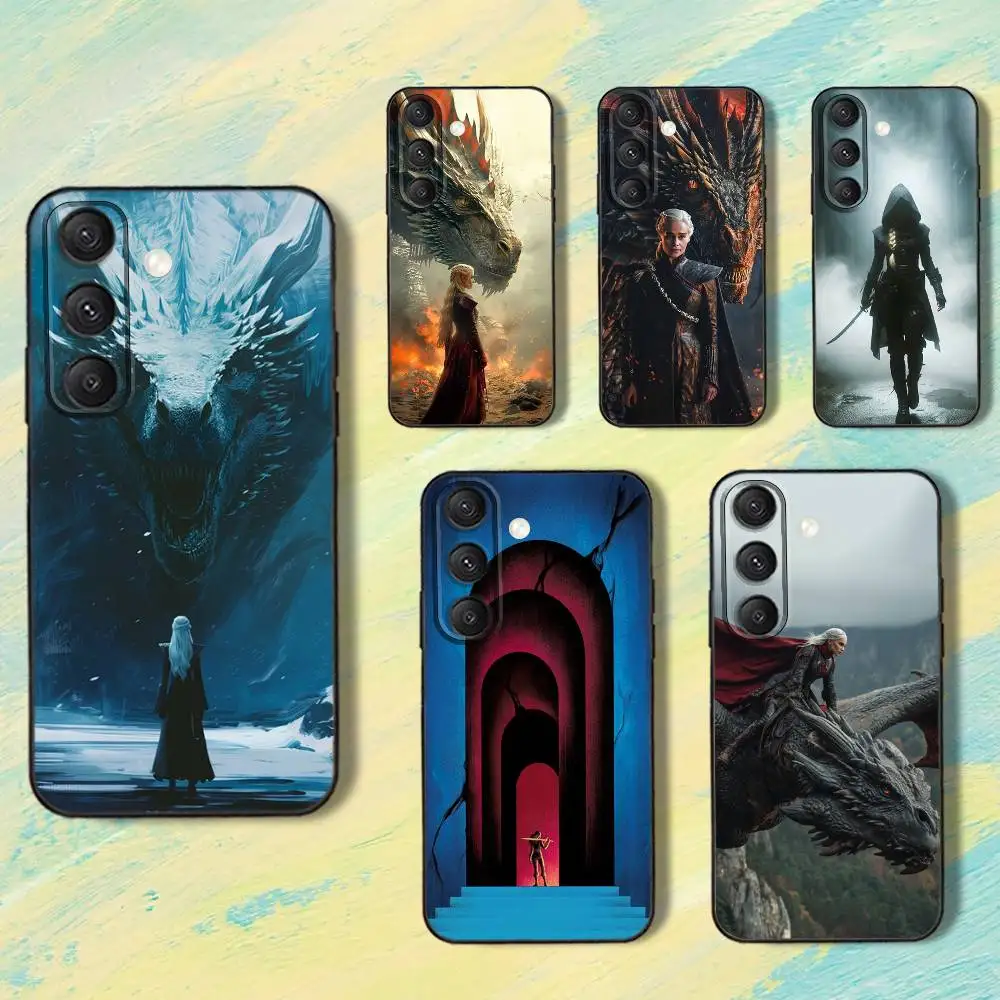 

Dragon ThroneS Of Glass-S Phone Case For Samsung S25,S24,S10,S22,S21,S20,S23,Ultra,Plus,Lite,FE,Soft Silicone Black Cover