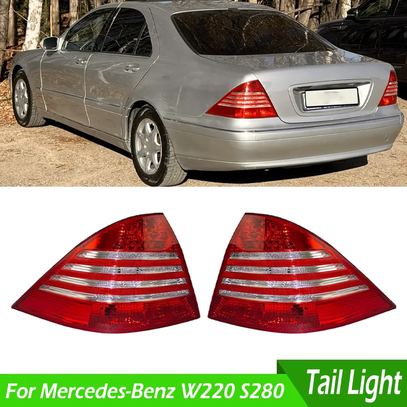 A2208200764 A2208200864 Car LED Rear Brake Tail Light Taillights For Mercedes-Benz W220 S280 S300 S320 S350 S500 S600 2002-2005