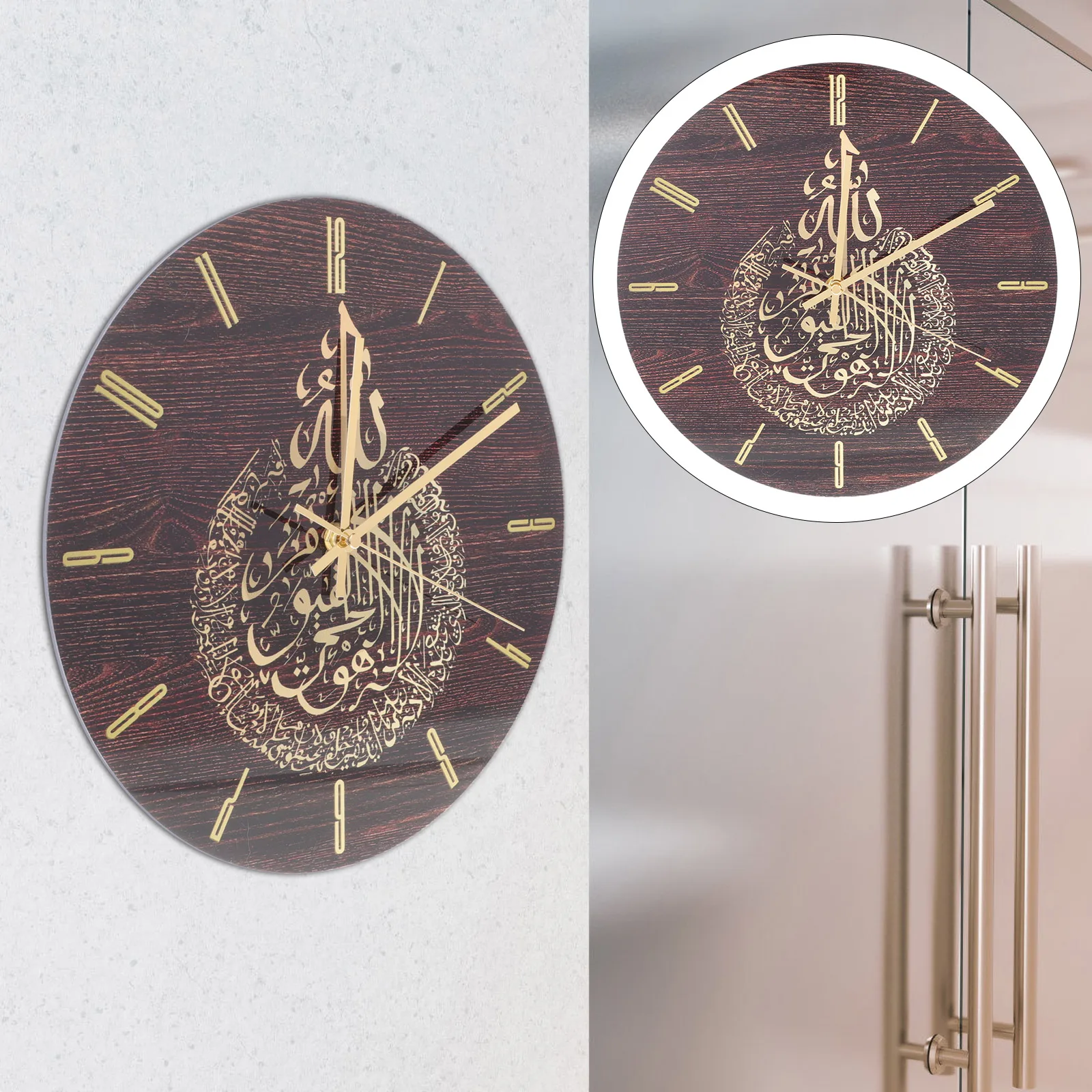 

Office Clock Silent Wall Decorative Round Shaped Clocks for Living Room Decorations