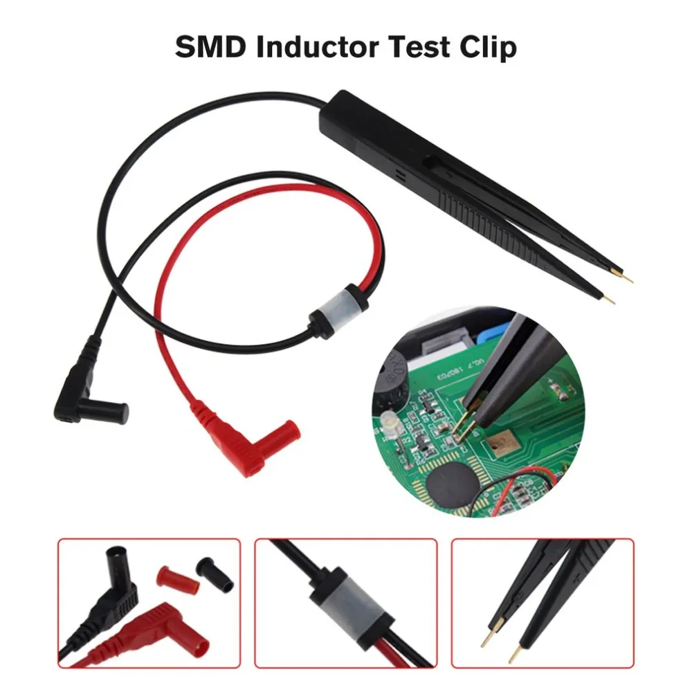 SMD Inductor Test Clip Probe Tweezers for Resistor Multimeter Capacitor High Quality Meter Clip Probe For SMD Components Measure