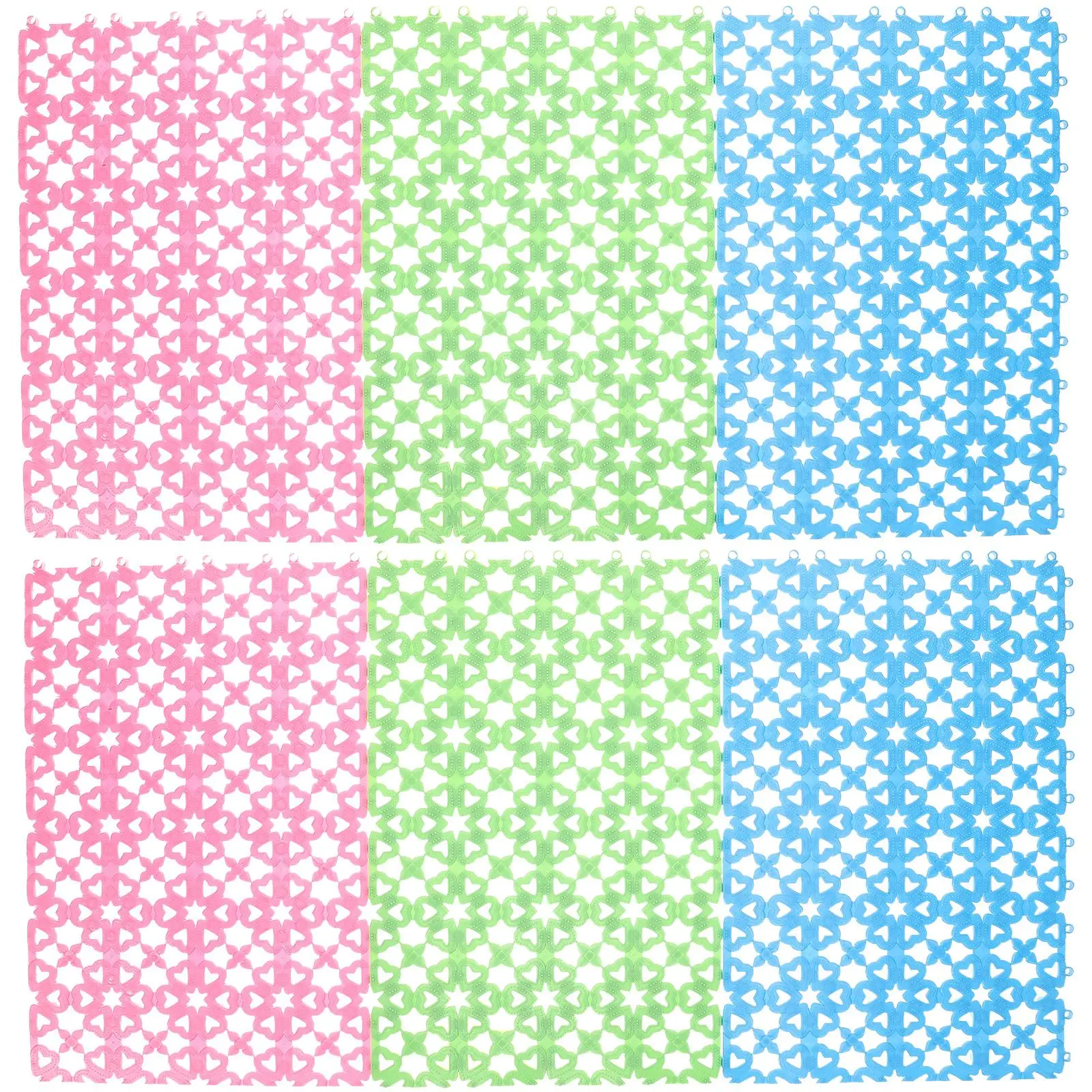 

6 Pcs Pet Foot Pads Rabbit Mat Floor Bunny Cage Accessories Hole Small Animals Guinea Pigs Cats Puppies High Strength Hollow
