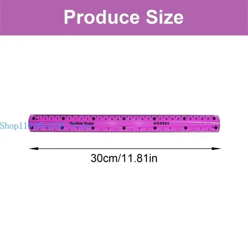 5asd 30cm Righello dritto Righello morbido Righello pieghevole Righello colorato Righello flessibile Strumento disegno per