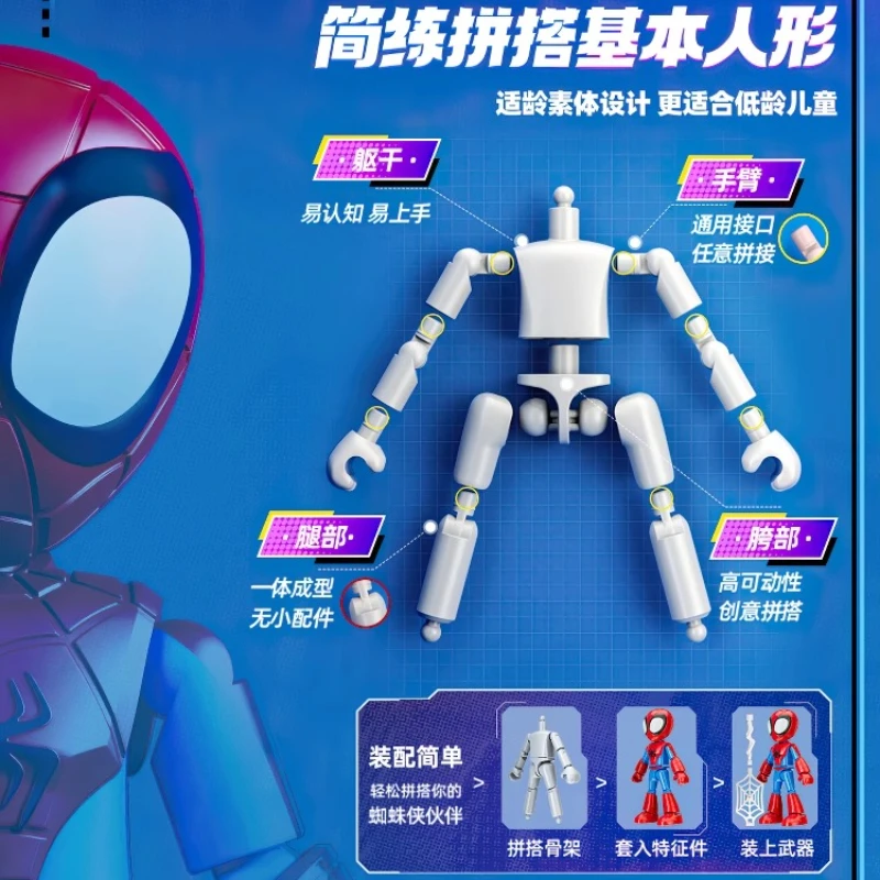 BLOKEES bloc de construction homme Spider-Man partenaire édition magique 1er Iron Man fantôme araignée modèle d'assemblage recueillir des jouets cadeau pour enfants