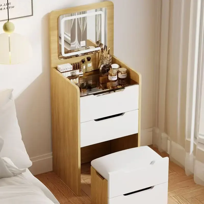 Meja Rias Modern Warna Putih d - Dressing Table Vanity With Lighted Mirror ulasan dan harga