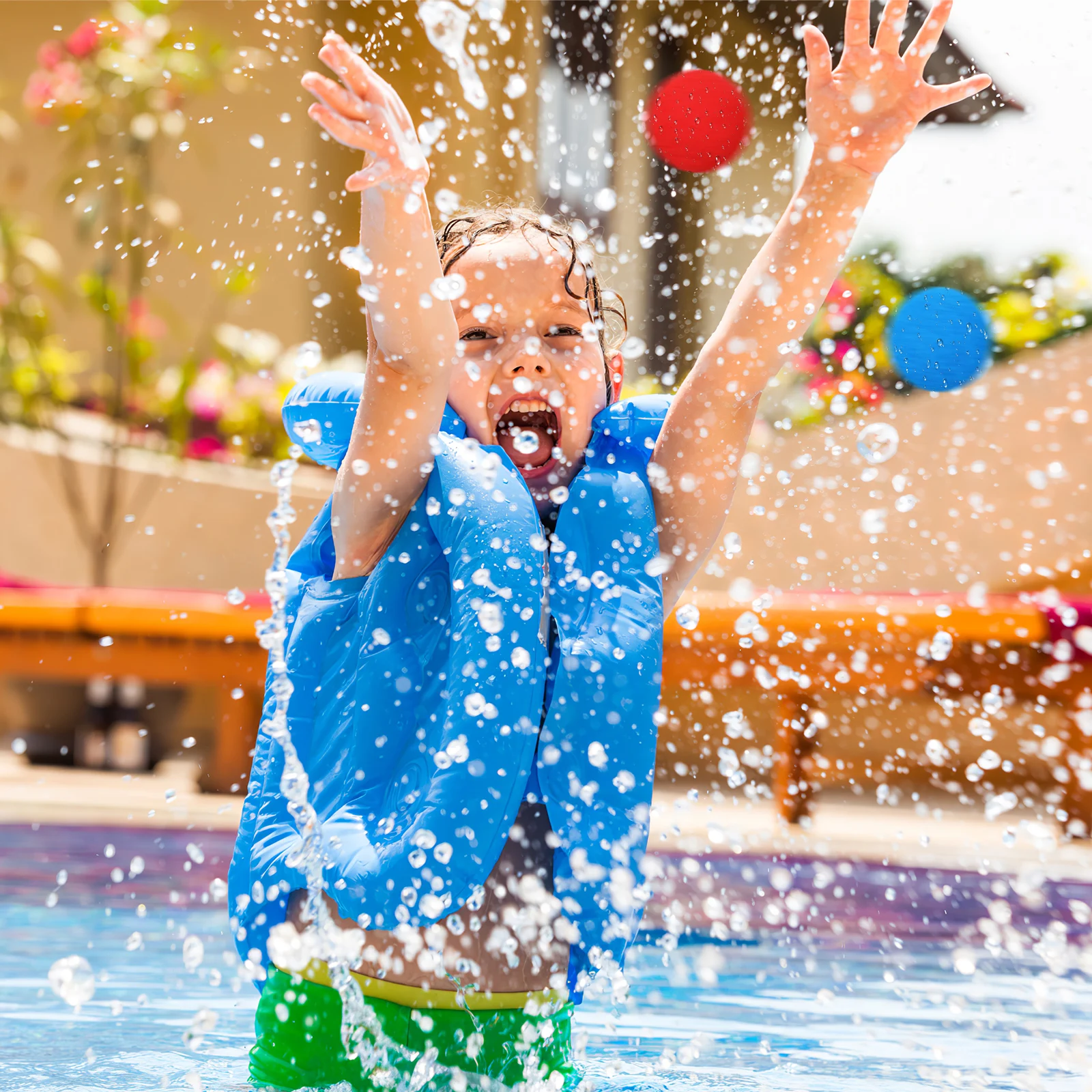 50 peças cores 5cm bolas reutilizáveis brinquedos de piscina para bolas de piscina brinquedos ao ar livre festa jogos de esponja macia