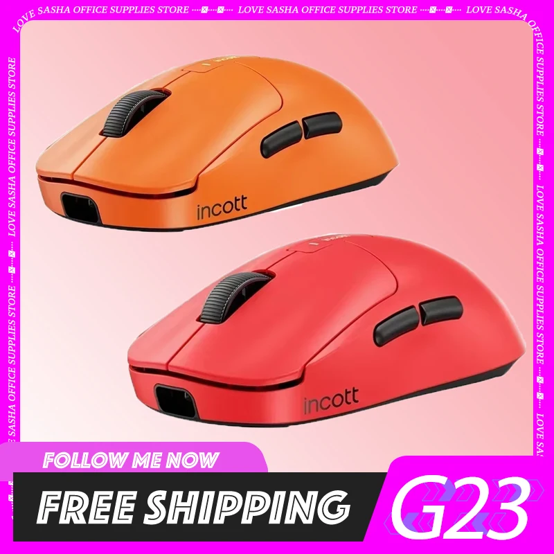 

Incott G23 Pro Wireless Mouse 8k Hot Swap Dual Mode Paw3950 Custom Fast Chargr Gaming Mouse Ergonomics Pc Gamer Accessories Gif