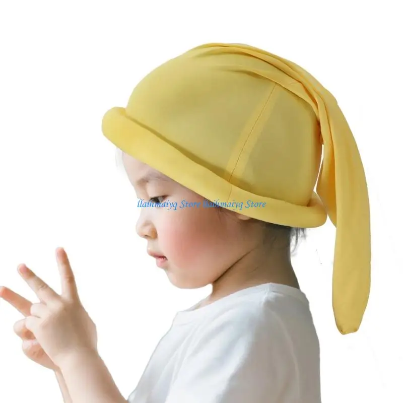 573B Mischievous Christmas Elf Headwear Dwarf for the Holidays Colorful Outfits for Cosplay Santa