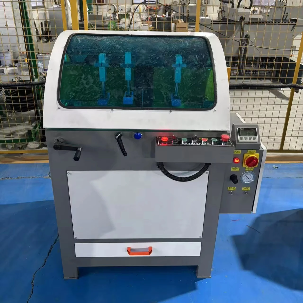 

Cost Effective PVC UPVC Aluminum Window Door Single Head Any Angle Cutting Machine Cutting Machine Cover 45 Degree 90 Degree