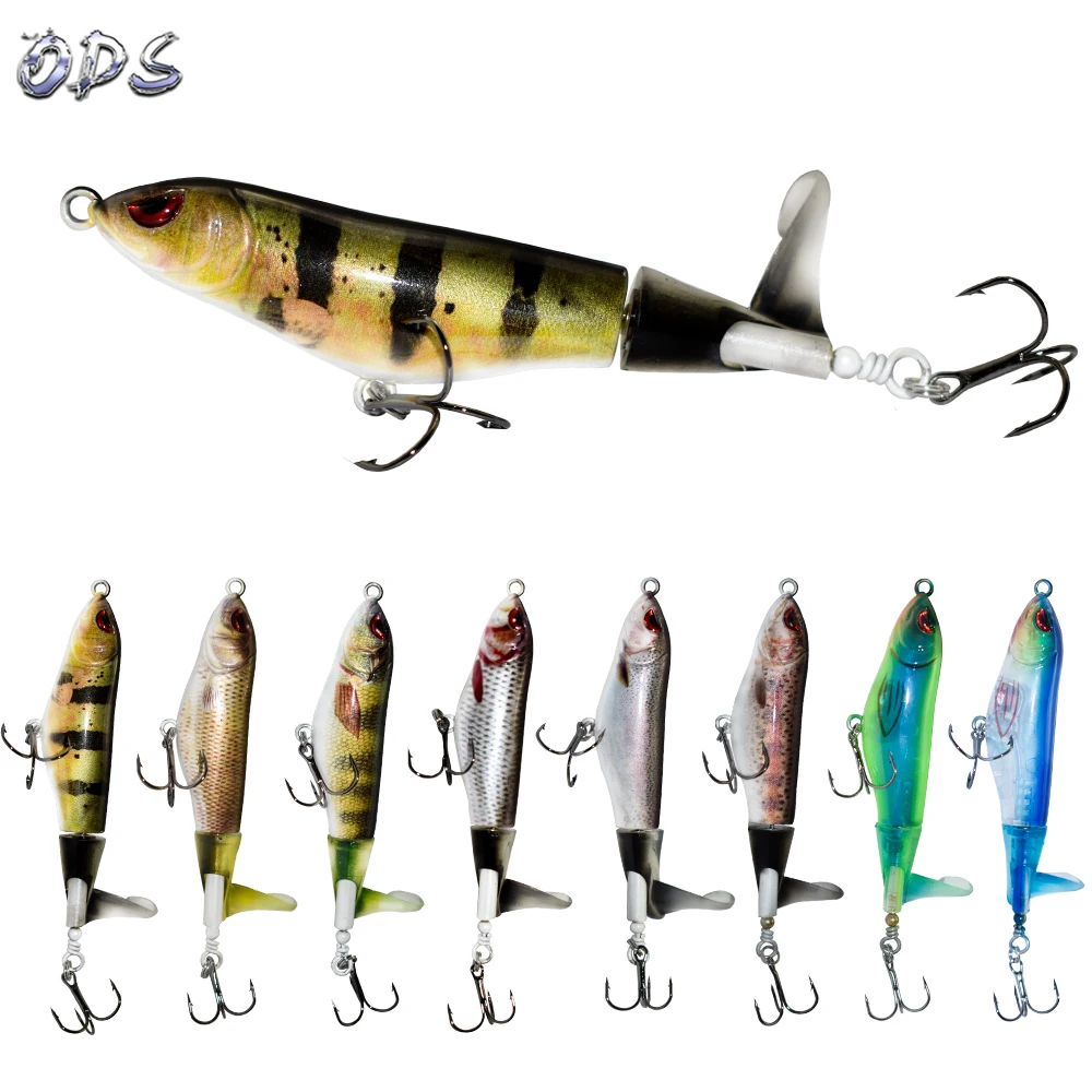 Popper Propeller Topwater Angelköder 110 mm/15,3 g Wobbler Kunstköder Harter schwimmender Köder