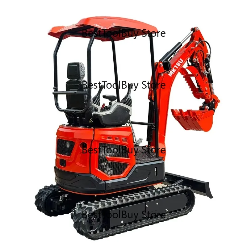 Versatile Trenching Machine Ripper with Thumb Clamp Rake Crawler Compatible for Demolition & Material Handling