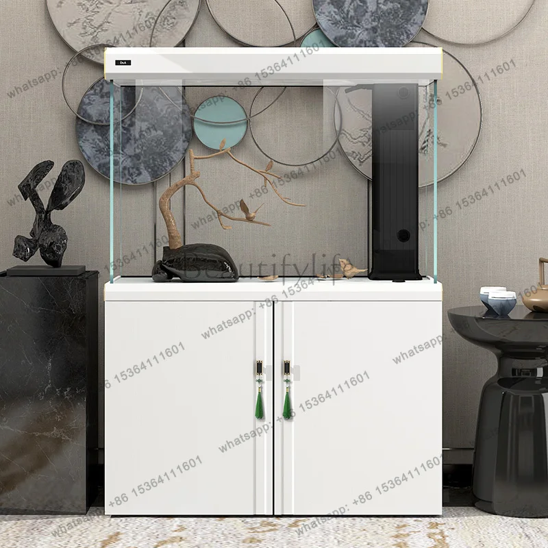 ornamental fish tank living room home partition screen small light luxury intelligent ecological bottom filter aquarium