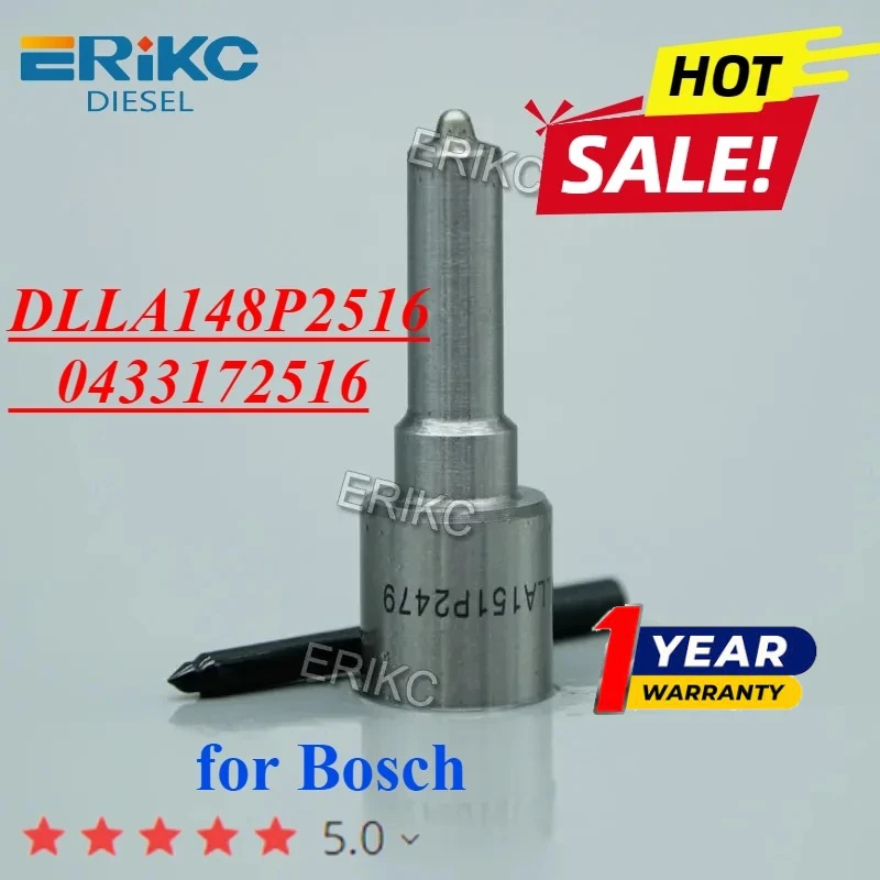 DLLA148P2516 Common Rail Nozzle 0433172516 Diesel Injector Full Jet Oil Spray DLLA 148 P 2516 for 0445120444