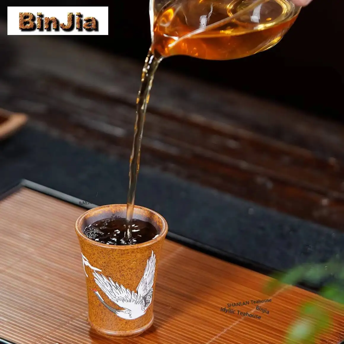 70ml Yixing Purple Clay Red-crowned Crane Teacup Creative Tea Bowl Tea Pair Tea-tasting Fragrance Cup Chazhan Master Cups Tea