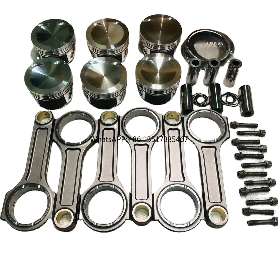

82,5 мм CR 9,5:1 Поршень QX Beam Rod Kit Кованые поршни Кованые шатуны для AUDI A6 3.0T 3.0TFSI CAJA CCAA