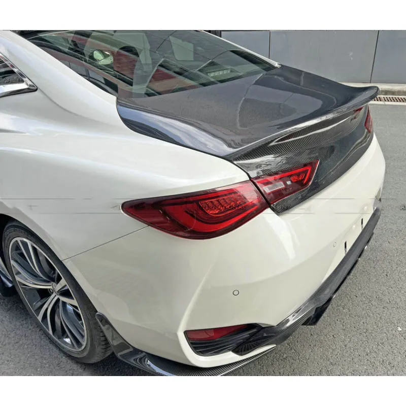 

For Infiniti Q60 VC37 Carbon Fiber Tail Cover Modification EPA Model Trunk Compression Rear Wing Tail Box Cover