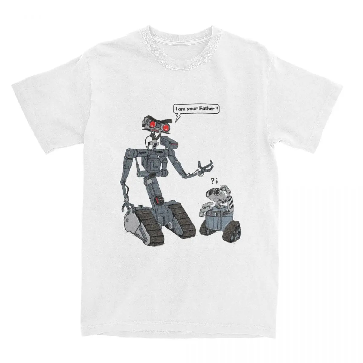 Men T-Shirt Related Circuits Vintage Cotton Tees Short Circuit Johnny 5 80s Retro Robot Movies T Shirt O Neck Clothes Gift Idea