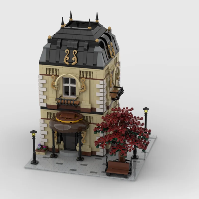 3224 ชิ้น Modular Luxury House MOC Elegant Mansion การศึกษาอาคาร diy บล็อกของเล่นวันเกิดของขวัญ