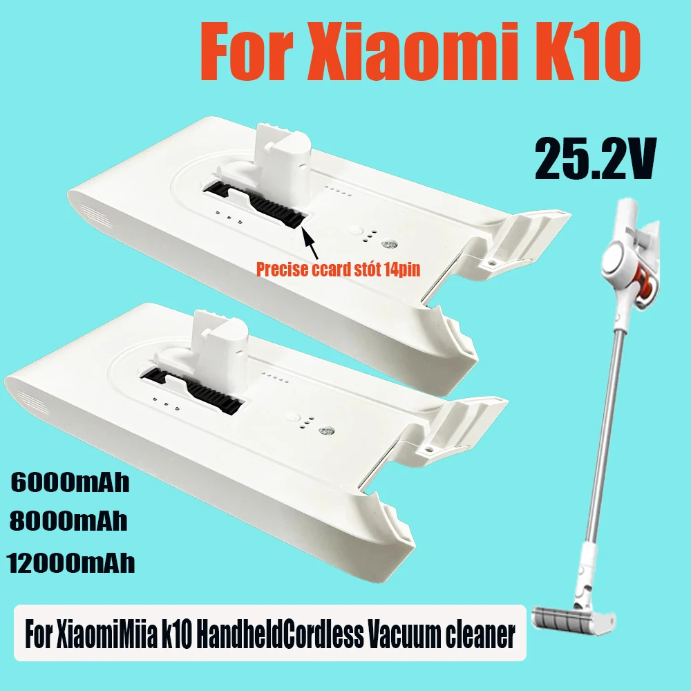

Новые запчасти для беспроводного ручного пылесоса Xiaomi Mijia K10: сменная литий-ионная батарея 25.5V 12.0Ah