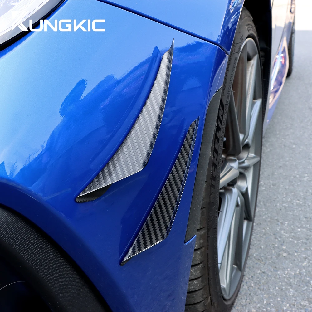 

4 шт. наклеек из настоящего сухого карбона для Subaru ZD8 BRZ Toyota ZN8 GR86 2021-2023 2024 2025 2026, спойлер переднего крыла, боковые накладки