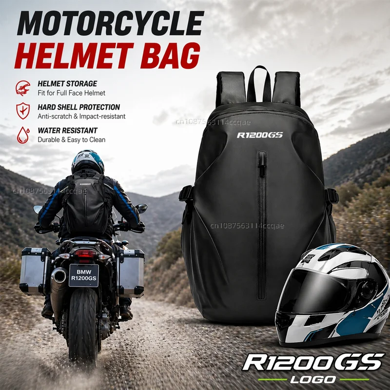 

Knight Backpack Motorcycle Helmet Bag Travel Equipment Waterproof Large Capacity For BMW R1200GS 2007-2011 2012 R 1200 GS adv
