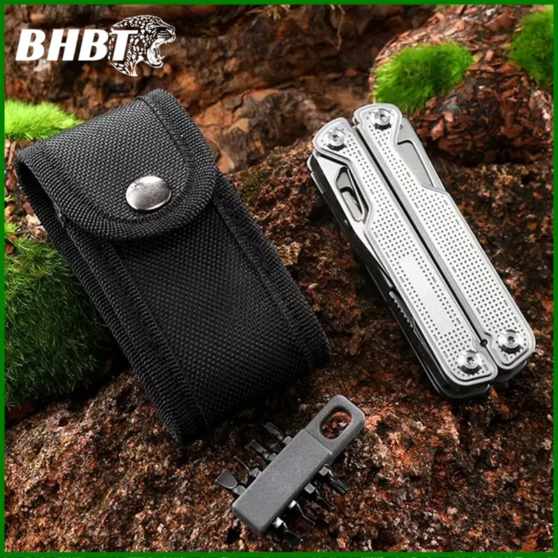 

BHBT 25 in 1 Multitool Pliers EDC Pocket Knife Portable Outdoor Camping Survival Multi Functional Hand Tool with Bits