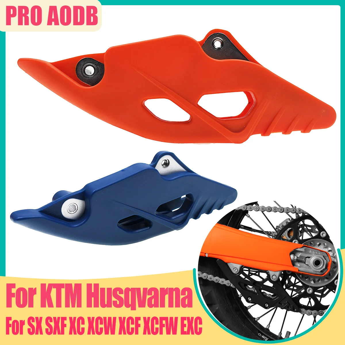

For KTM SX SXF XC XCF XCW XCFW EXC EXCF XWF 125 150 250 300 350 450 500 SX125 SX250 SX300 Motorcycle Chain Guide Guard 2023-2025
