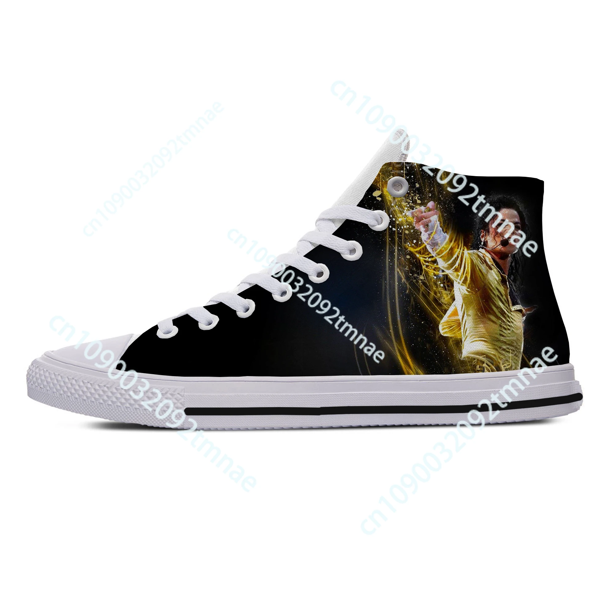 

Hot Cool Men Women Hip Hop Fashion Shoes Summer New Mens King of Pop Michael Jackson Comfortable High Help Classic Custom Shoes