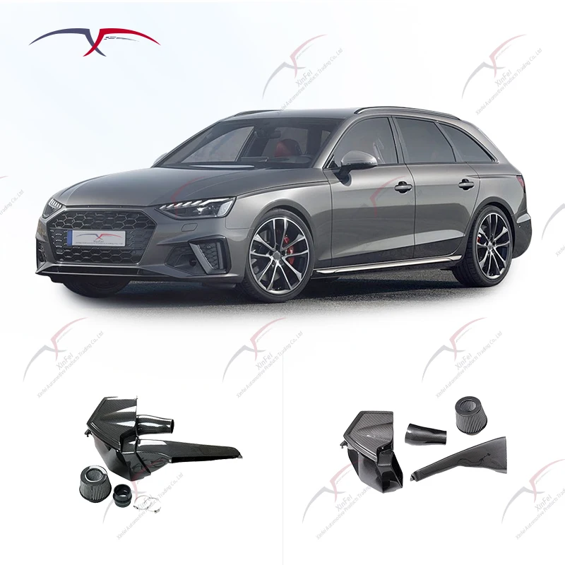 

Suitable for S4 S5 B9 2.9T Automotive Parts Carbon Fiber Cold Intake System Kit Cold Intake Filtration System