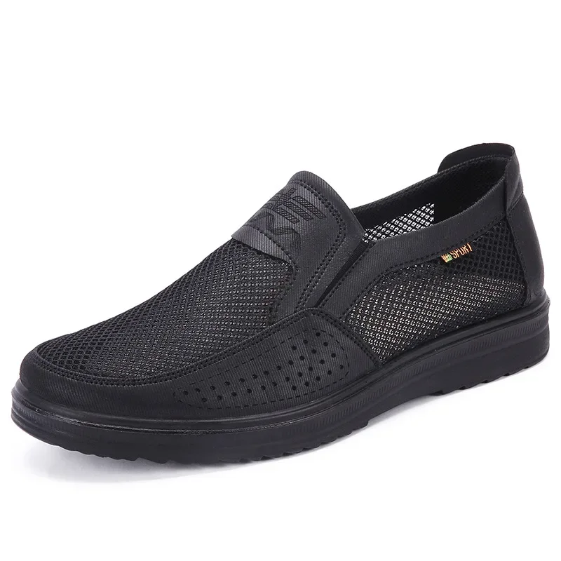 Zapatos planos de malla para hombre, calzado informal de alta gama, superligero, 38-48 talla grande, novedad, 2022