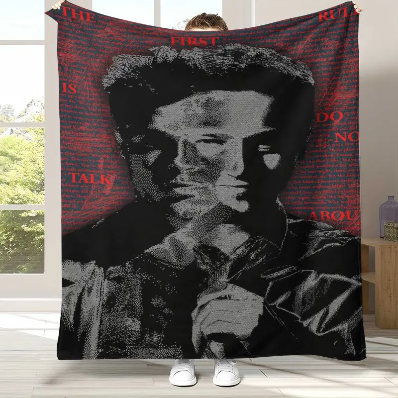 Vintage Fight Club Movie Soft Flannel Throw Blanket,Cozy Warm Blanket for Bed,Sofa,Living Room,Picnic,Camping,Home Decor,Gift