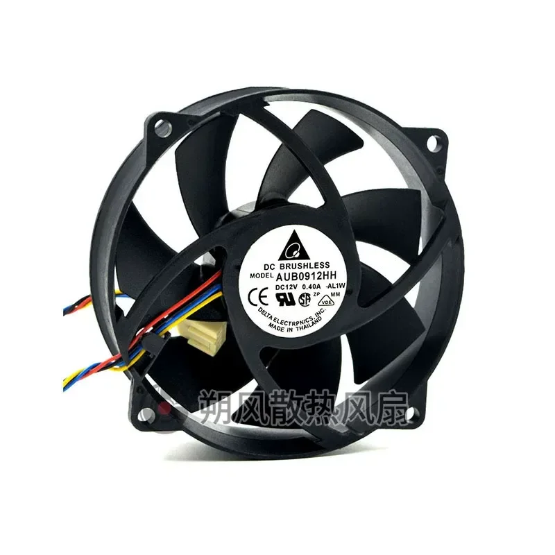 for Delta AUB0912HH 9025 12V 0.40A 9CM PWM Temperature Control Speed Regulation Violent Cooling Fan