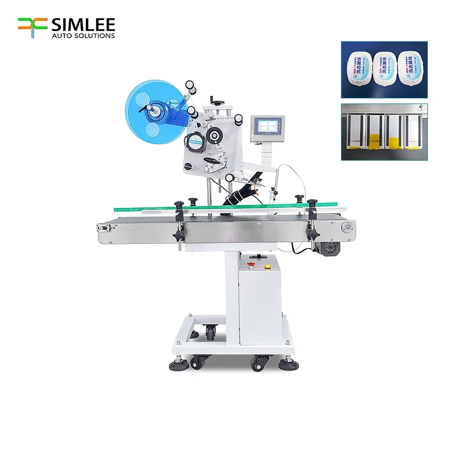 Economical automatic flat express carton self-adhesive labeling machine